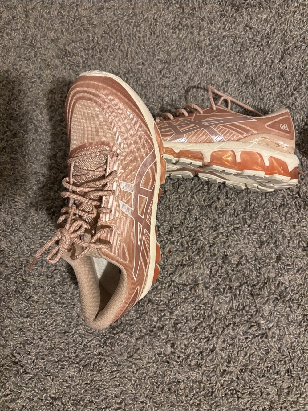 ASICS Women's Rose Gold GEL Cushioning Running Shoes